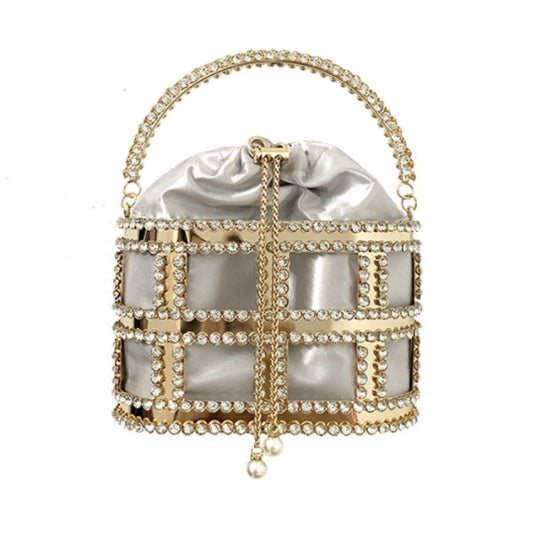 Diamond Rhinestone Evening Drawstring Women's Bag