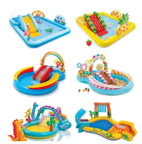 Intex Inflatable Pool with Slide and Fountain (One Piece)