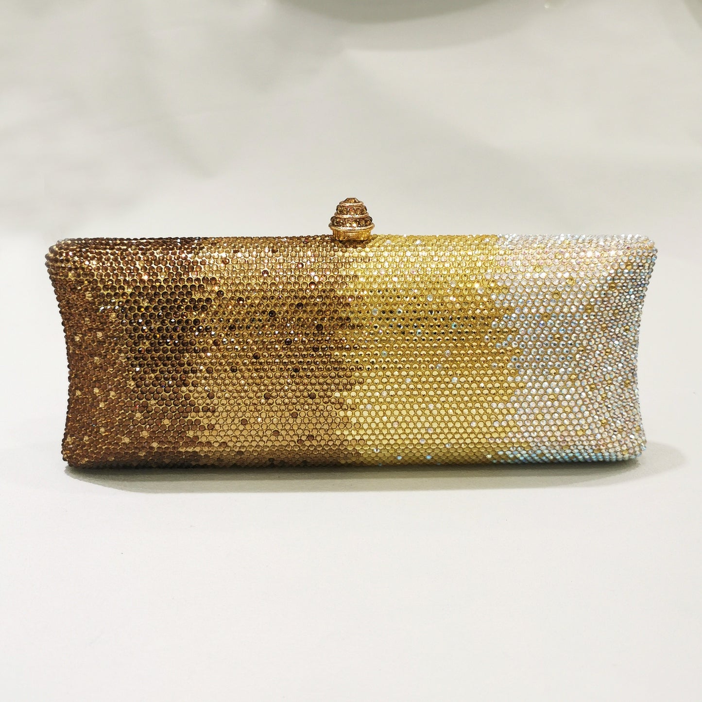 Gradient Rhinestone Evening Clutch Bag