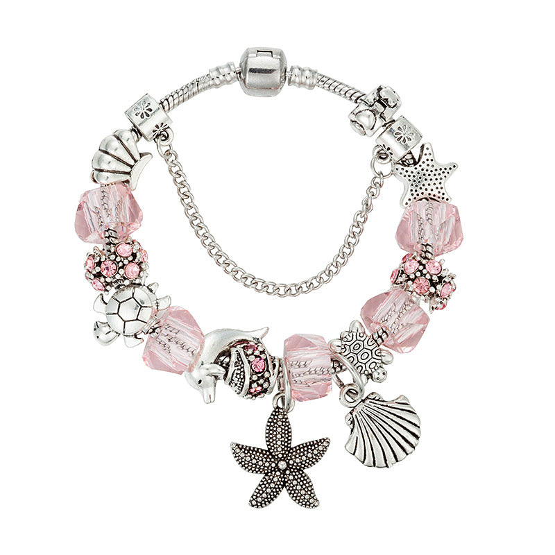 Ocean Series Starfish Dolphin DIY Bead Bracelet