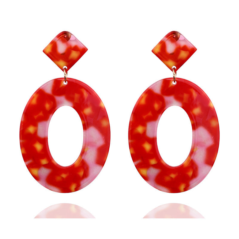 Acrylic Pendant Earrings - Fashion Wholesale Jewelry