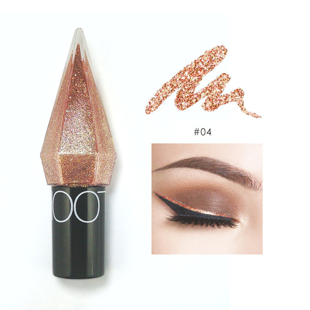 Metallic Shiny Liquid Eyeliner with Glitter Sequins