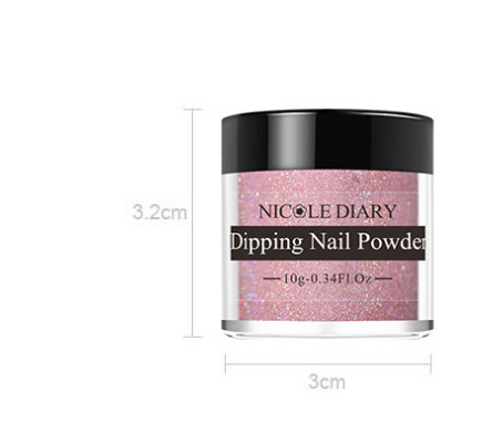 NICOLE DIARY Dipping Powder with Fine Glitter