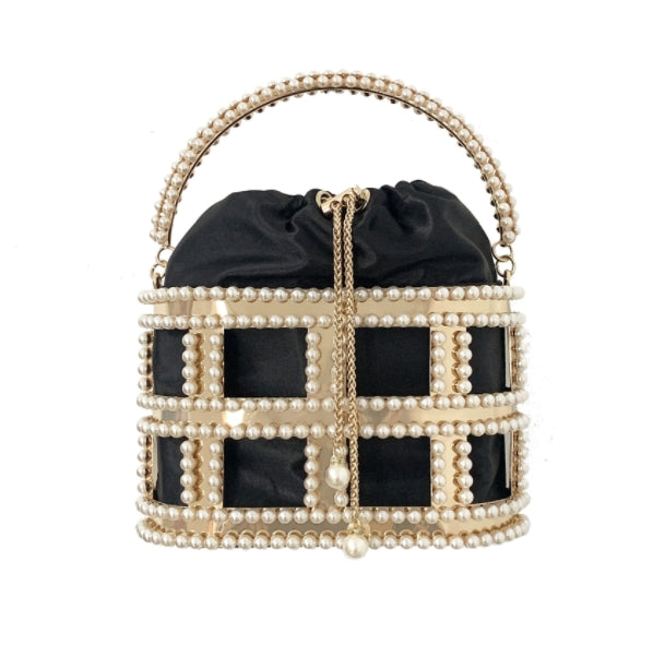 Diamond Rhinestone Evening Drawstring Women's Bag