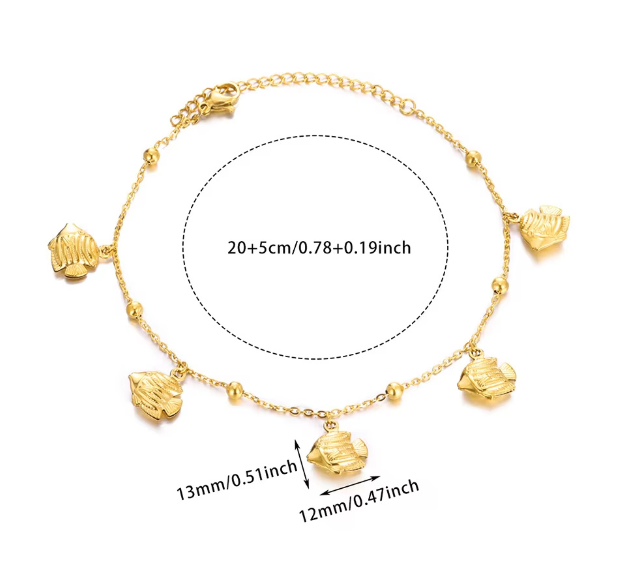 Ocean Charm Anklet
