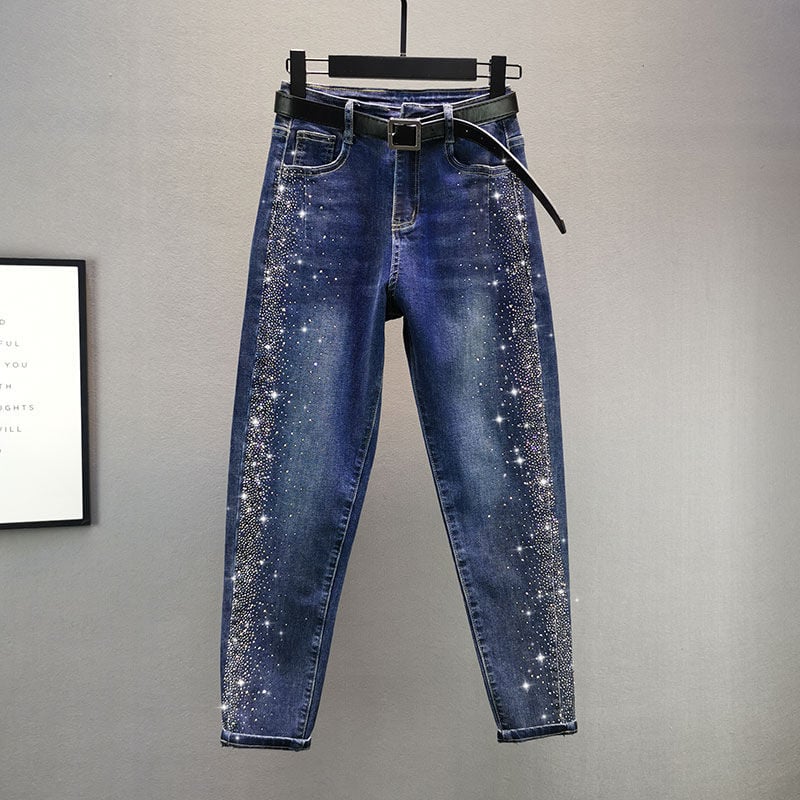 Hot Rhinestone Harem Pants for Women