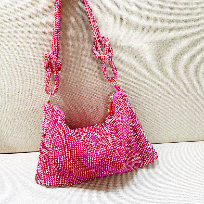 Diamond Rhinestone One Shoulder Women's Handbag