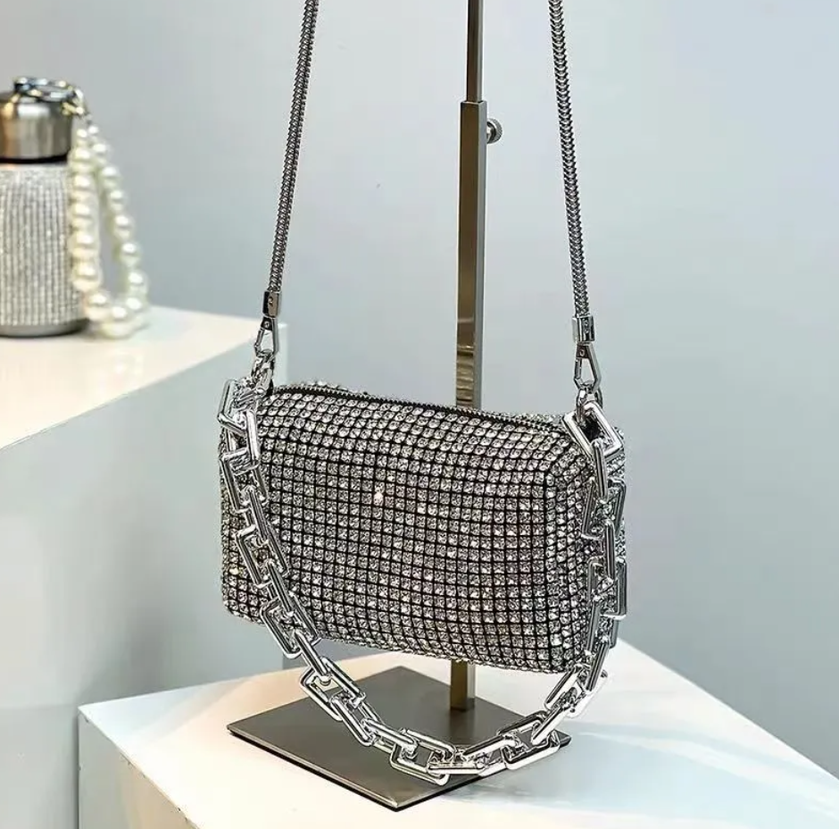 Fashion Diamond Handheld Crossbody Bag