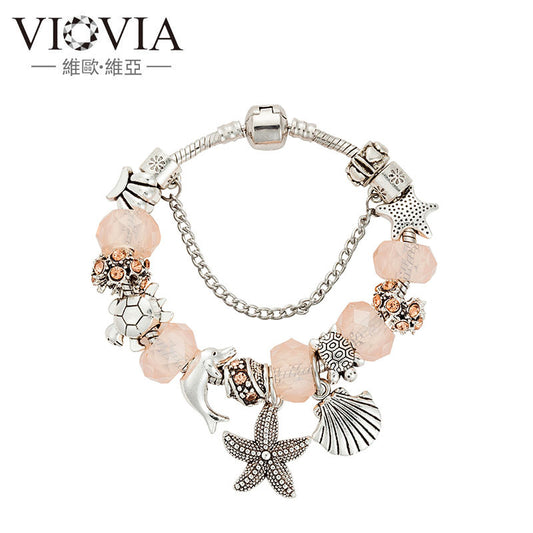 Ocean Series Starfish Dolphin DIY Bead Bracelet