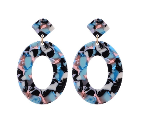 Acrylic Pendant Earrings - Fashion Wholesale Jewelry