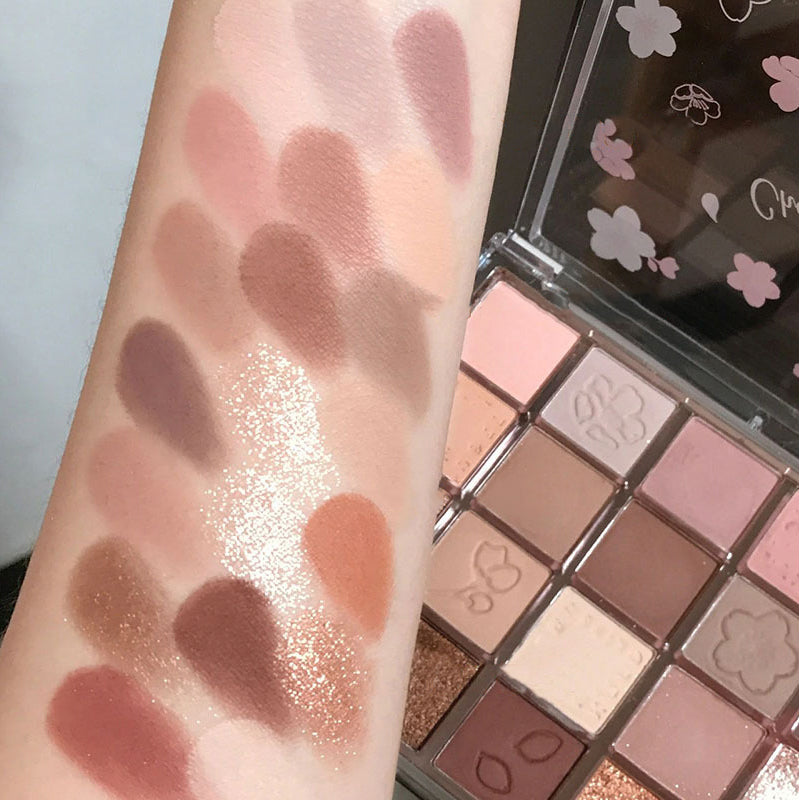 Dikalu Sakura Dance 20-Color Glitter Eyeshadow Palette