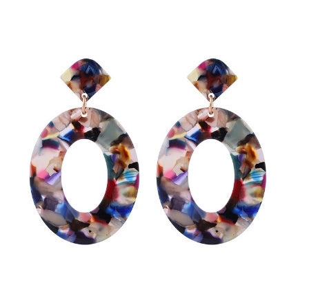 Acrylic Pendant Earrings - Fashion Wholesale Jewelry