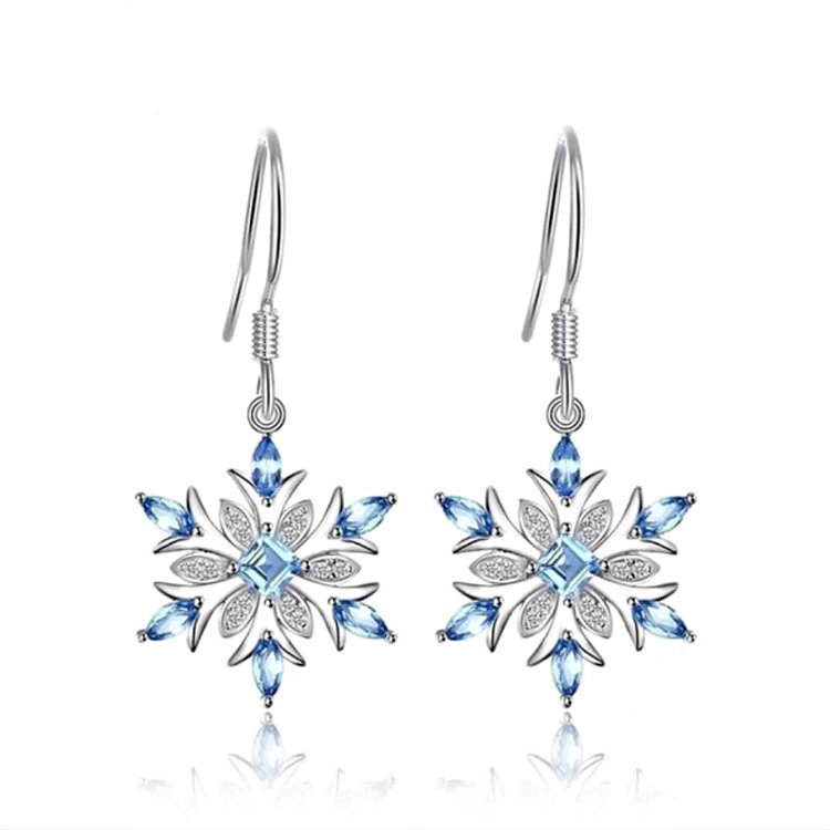White diamond earrings