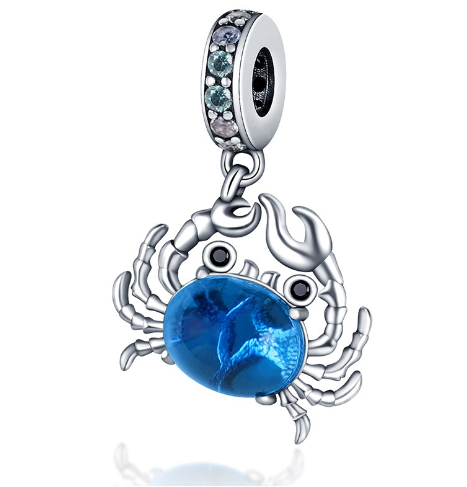 Ocean Blue Dolphin and Seahorse Pendant DIY Accessories