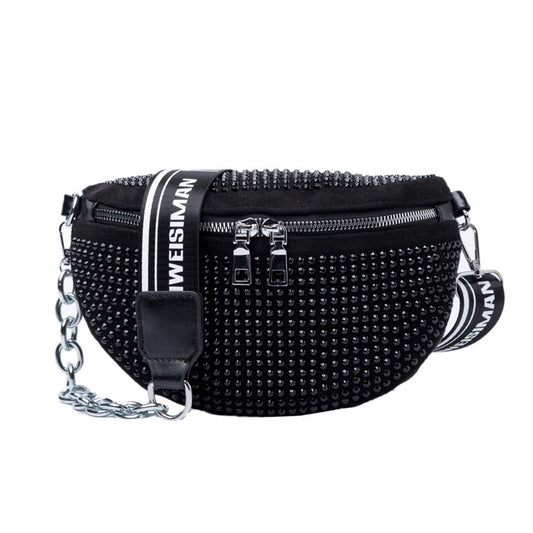 Western Rhinestone Crossbody Chest Bag