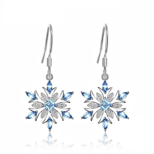 White diamond earrings