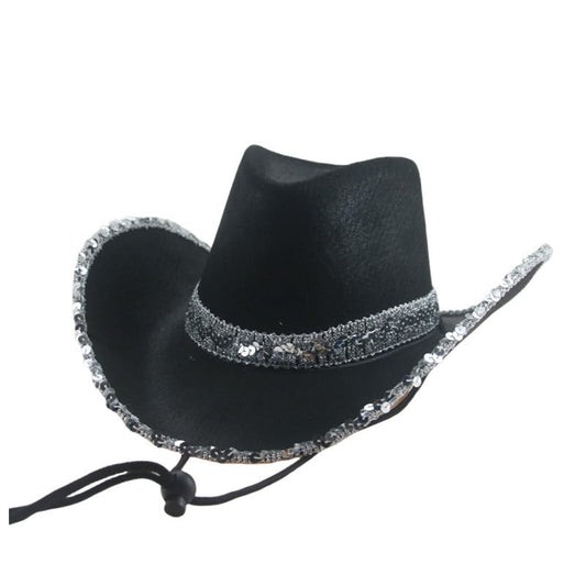 Rhinestone Tassel Denim Hat