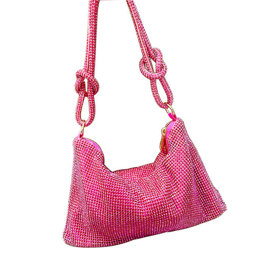 Diamond Rhinestone One Shoulder Women's Handbag