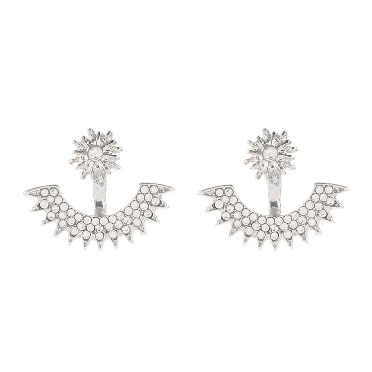 Personalized Multi-angle Rhinestone Gypsophila Earrings