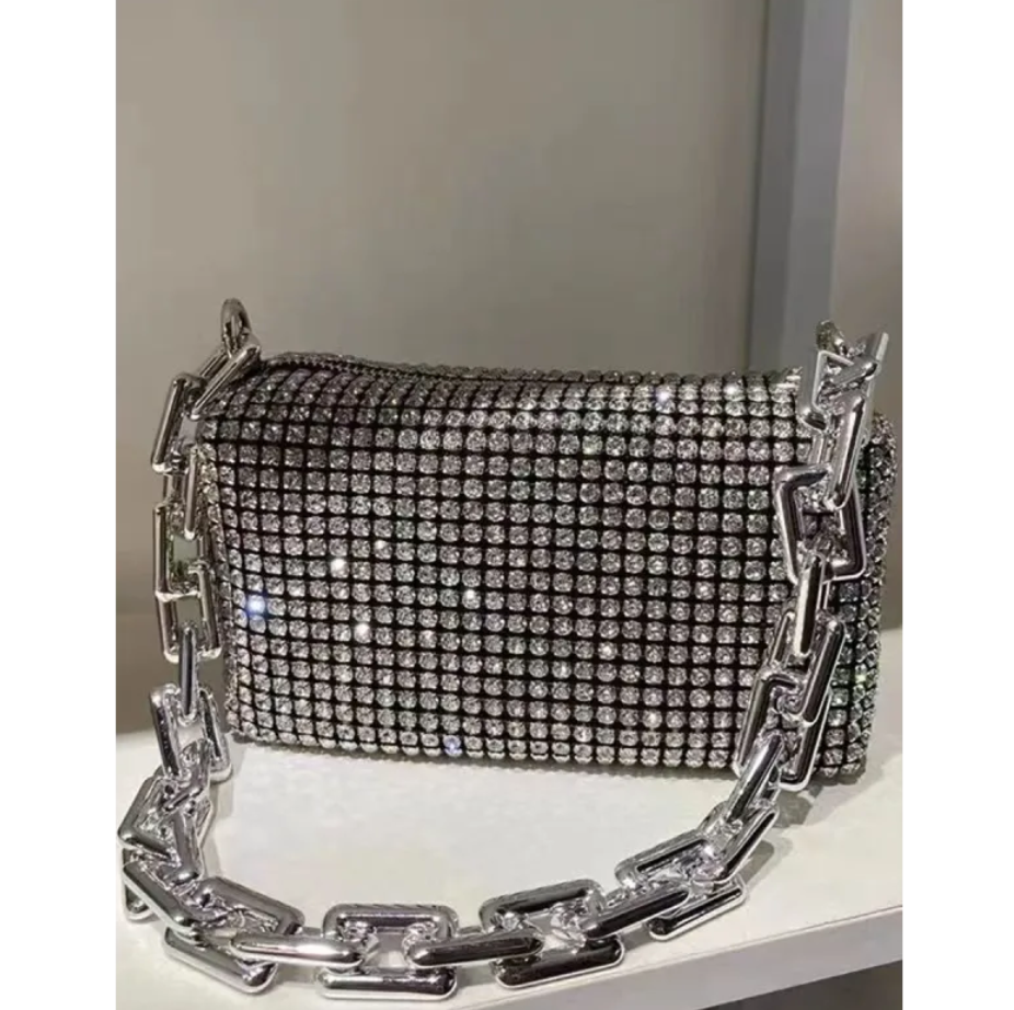 Fashion Diamond Handheld Crossbody Bag