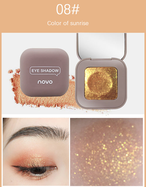 1pc New Fingertip Eyeshadow Palette - Long-lasting Sparkle