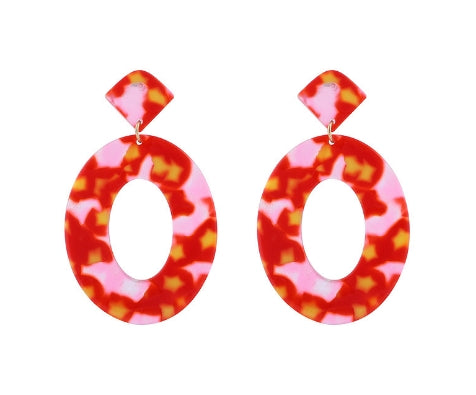 Acrylic Pendant Earrings - Fashion Wholesale Jewelry