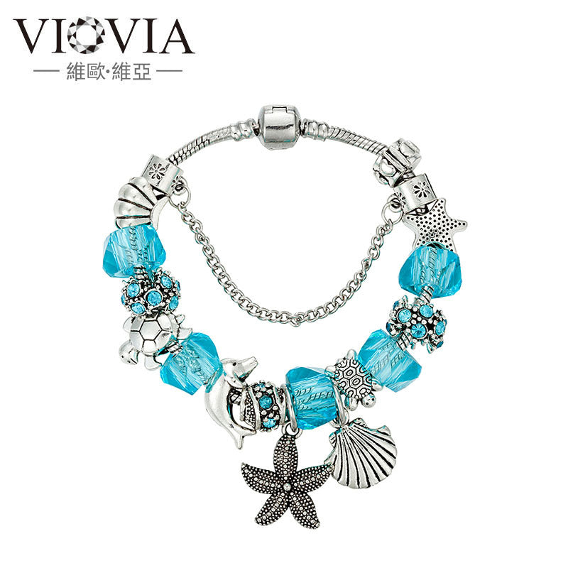 Ocean Series Starfish Dolphin DIY Bead Bracelet