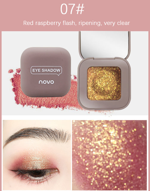 1pc New Fingertip Eyeshadow Palette - Long-lasting Sparkle