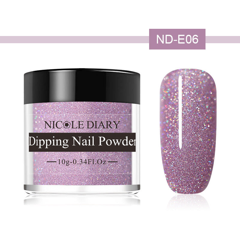NICOLE DIARY Dipping Powder with Fine Glitter