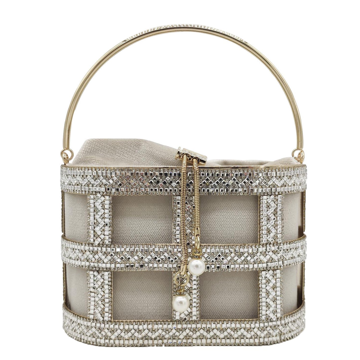 Diamond Rhinestone Evening Drawstring Women's Bag