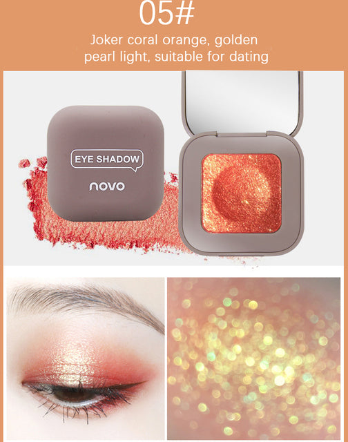 1pc New Fingertip Eyeshadow Palette - Long-lasting Sparkle