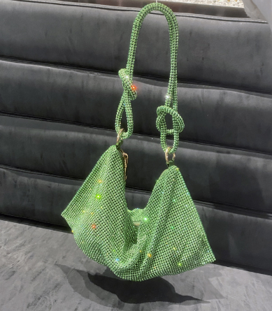 Diamond Rhinestone One Shoulder Women's Handbag