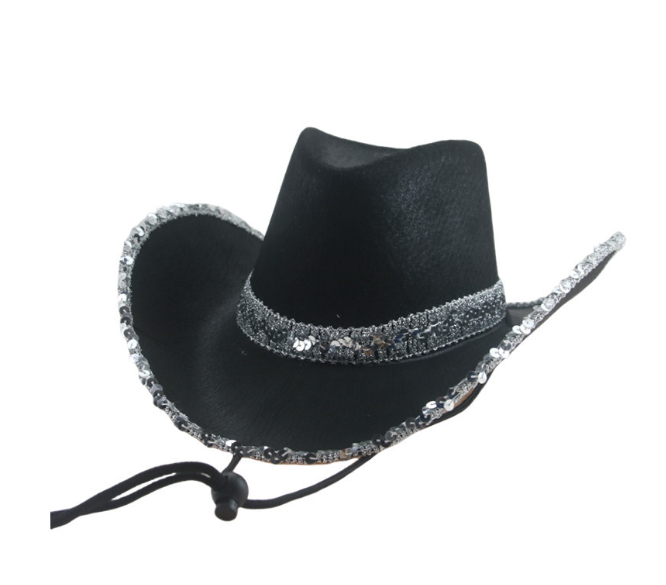Rhinestone Tassel Denim Hat